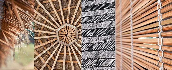 quels sont les matériaux utilisés dans le style néo tiki ?