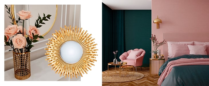 Une décoration art déco dans une chambre à coucher