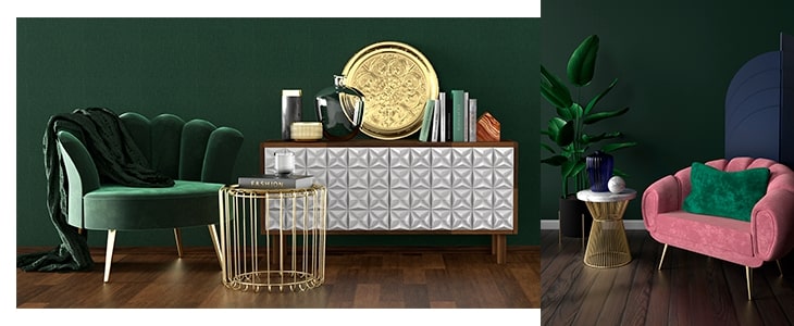 L'utilisation du velours dans la décoration art déco ?