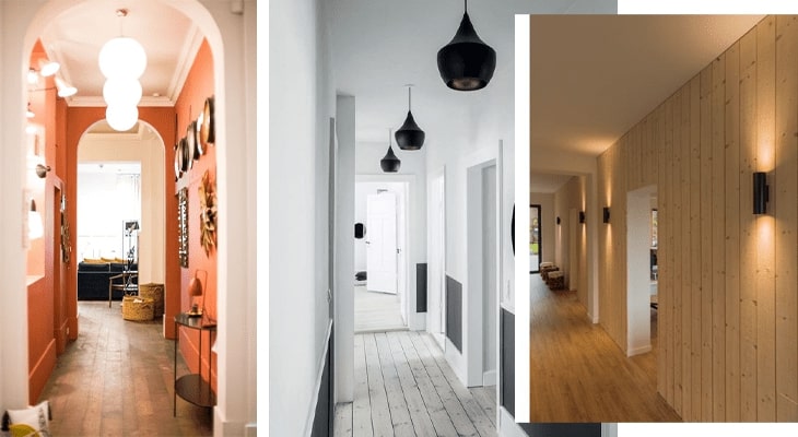 décorer un couloir : ajouter des luminaires