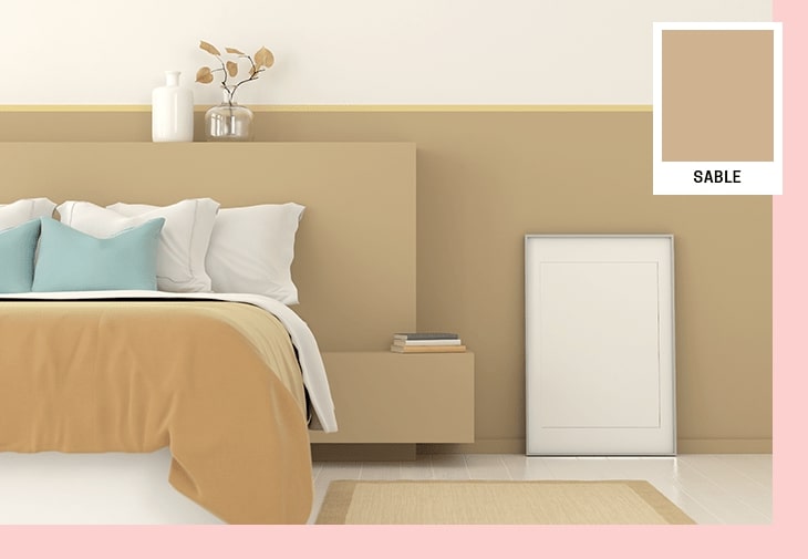 Idée déco peinture sable pour sa chambre à coucher