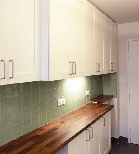 Rénovation de cuisine à Saint Cloud par Atelier Sésame